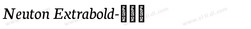Neuton Extrabold字体转换
